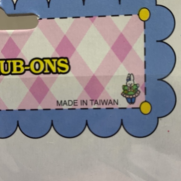Vintage Made in Taiwan Easter Rub-ons designs 4 packs all different - Picture 4 of 11